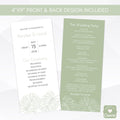 boho minimal wedding program